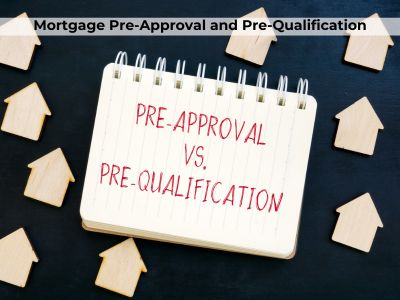 Comparison between pre-approval and pre qualification that occurs in mortgage procedures.